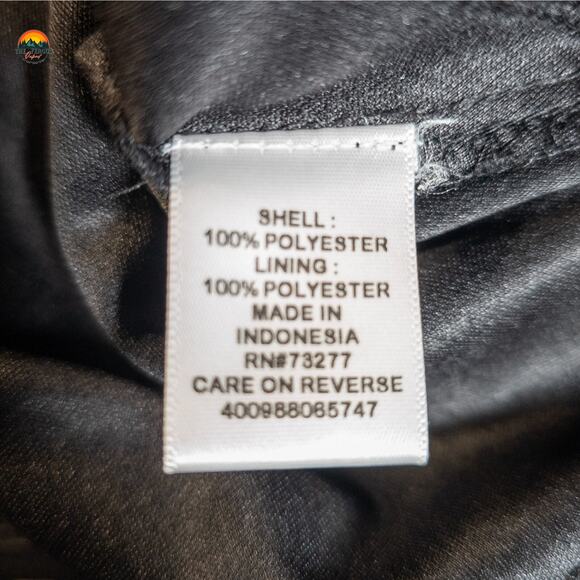 Elle Cropped Tank Top Black Sleeveless Back Zip Boho Chic Women's Size Large - Picture 8 of 9